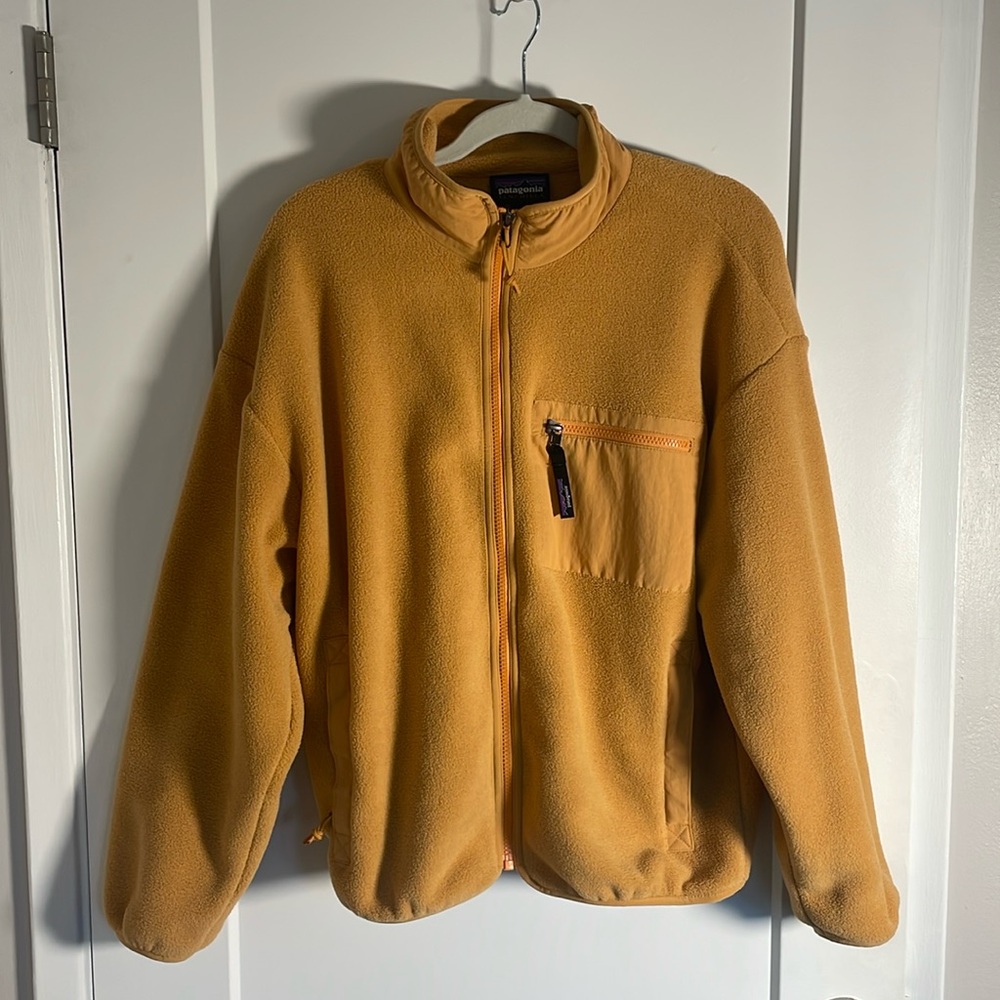 NWT! Women's Patagonia Fleece Synchilla Yellow Full Zip